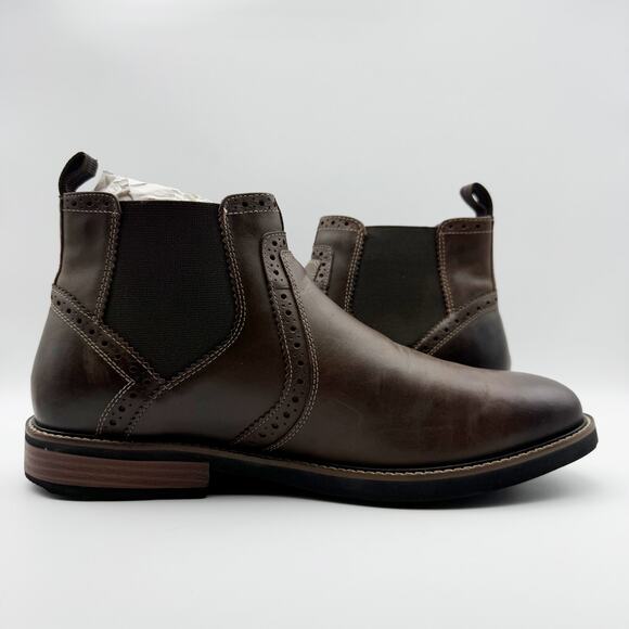 Nunn Bush KORE Womens Otis Chelsea Boot Size 11 M Brown Leather Plain Toe NIB - Picture 6 of 14